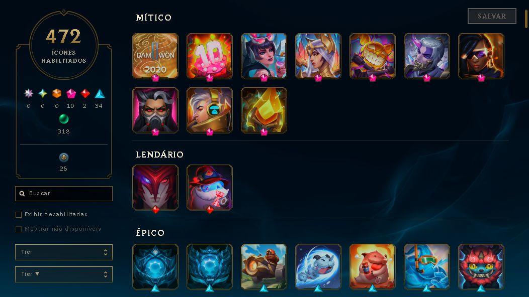 CONTA MESTRE LOL / FULL ACESSO DADOS DE CRIAÇÃO / LVL 473 / 472 SKINS