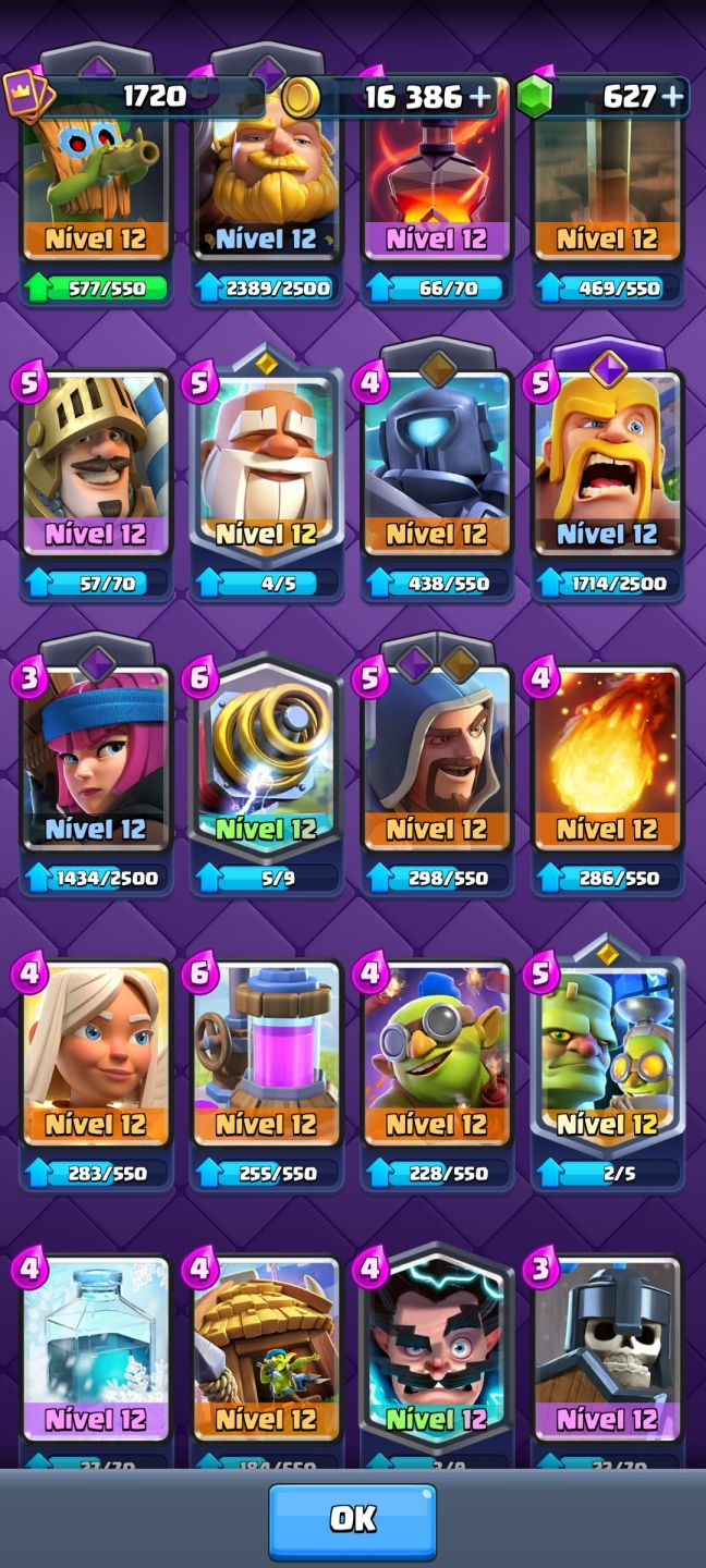 Conta Clash Royale 14500 troféus