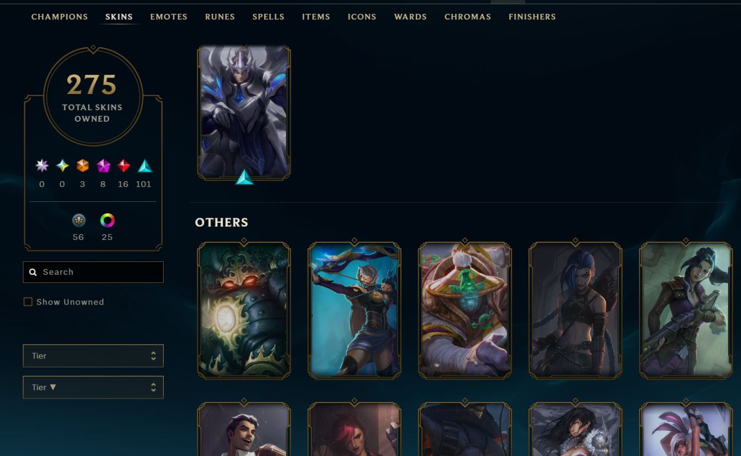 Prata - mmr de Platina - lv292 - 3 skin ultimate, 10 anos de conta