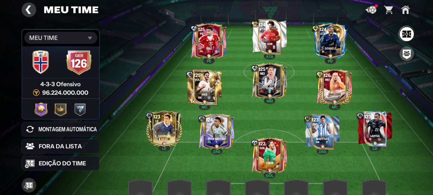 Conta ger 126 upada FC Champions nível 60 FC mobile