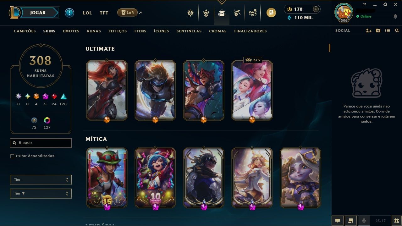 Conta da RIOT GAMES com LEAGUE OF LEGENDS, TFT E VALORANT