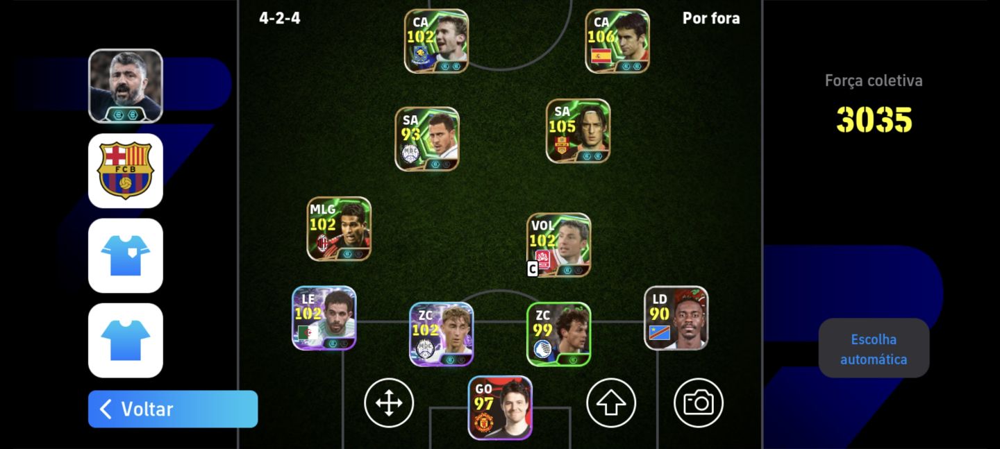 CONTA DE EFOOTBALL