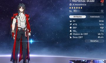 Conta honkai star rail com 102 giros, blade mortenax, anaxa, sunday, archer