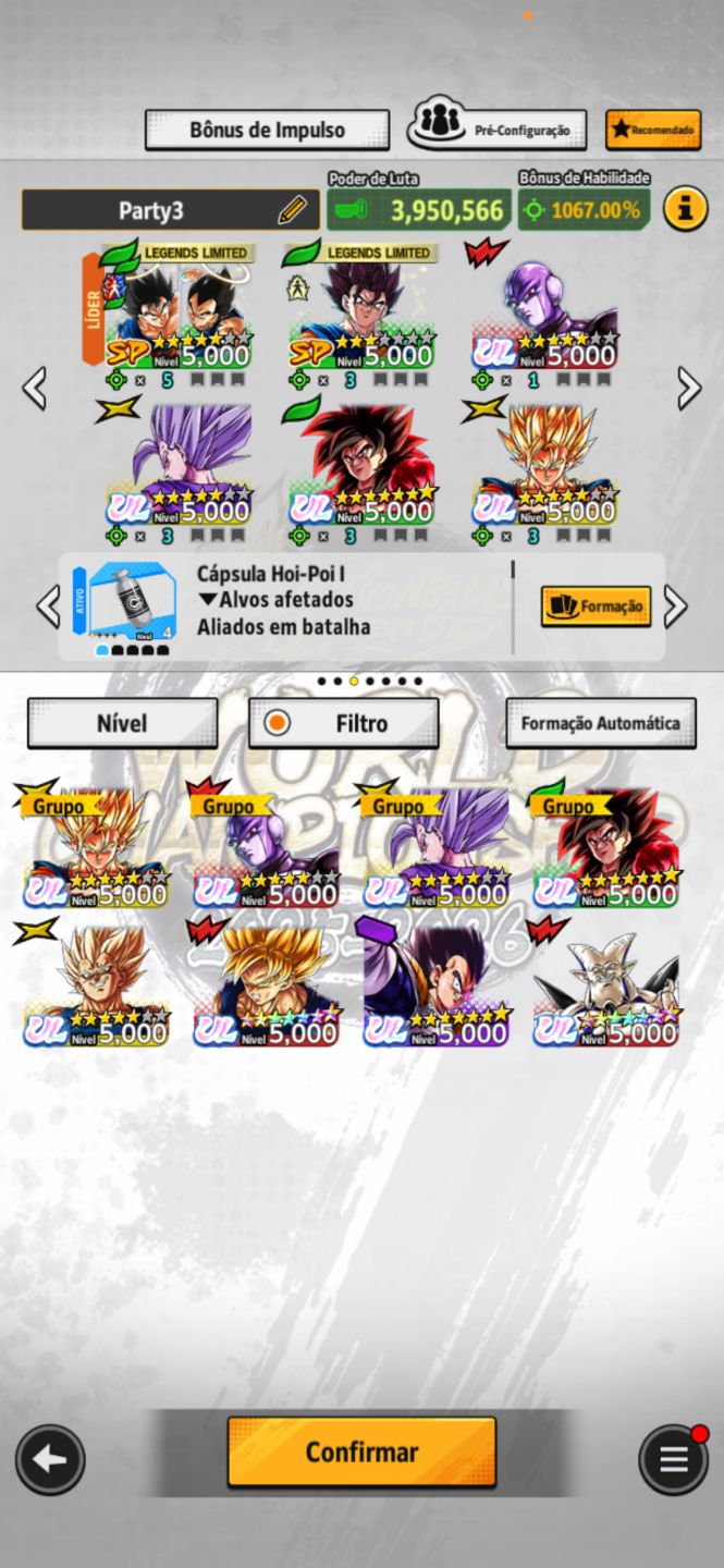 Conta dragon ball legends