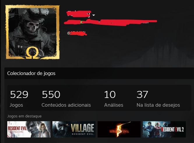 CONTA STEAM MAIS DE 529 JOGOS, 7 ANOS DE CONTA, LV 90