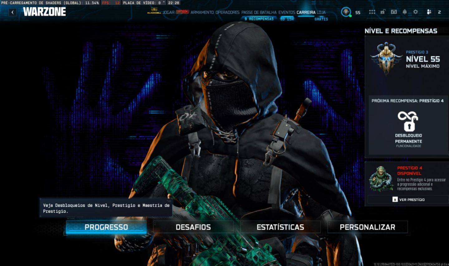 CONTA WARZONE INFESTAÇÃO E GÊNESIS