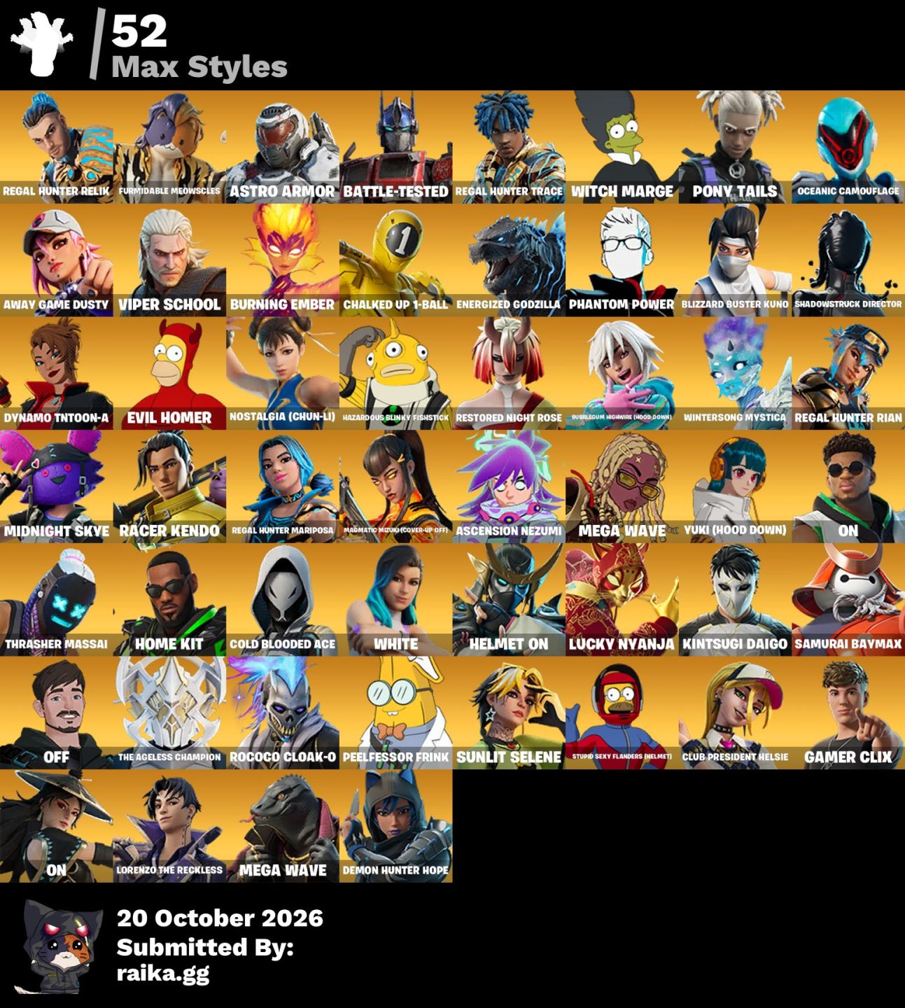 Conta Fortnite 120 skins Chun, Renegade, lebron, candy axe e reaper + 950 vbucks