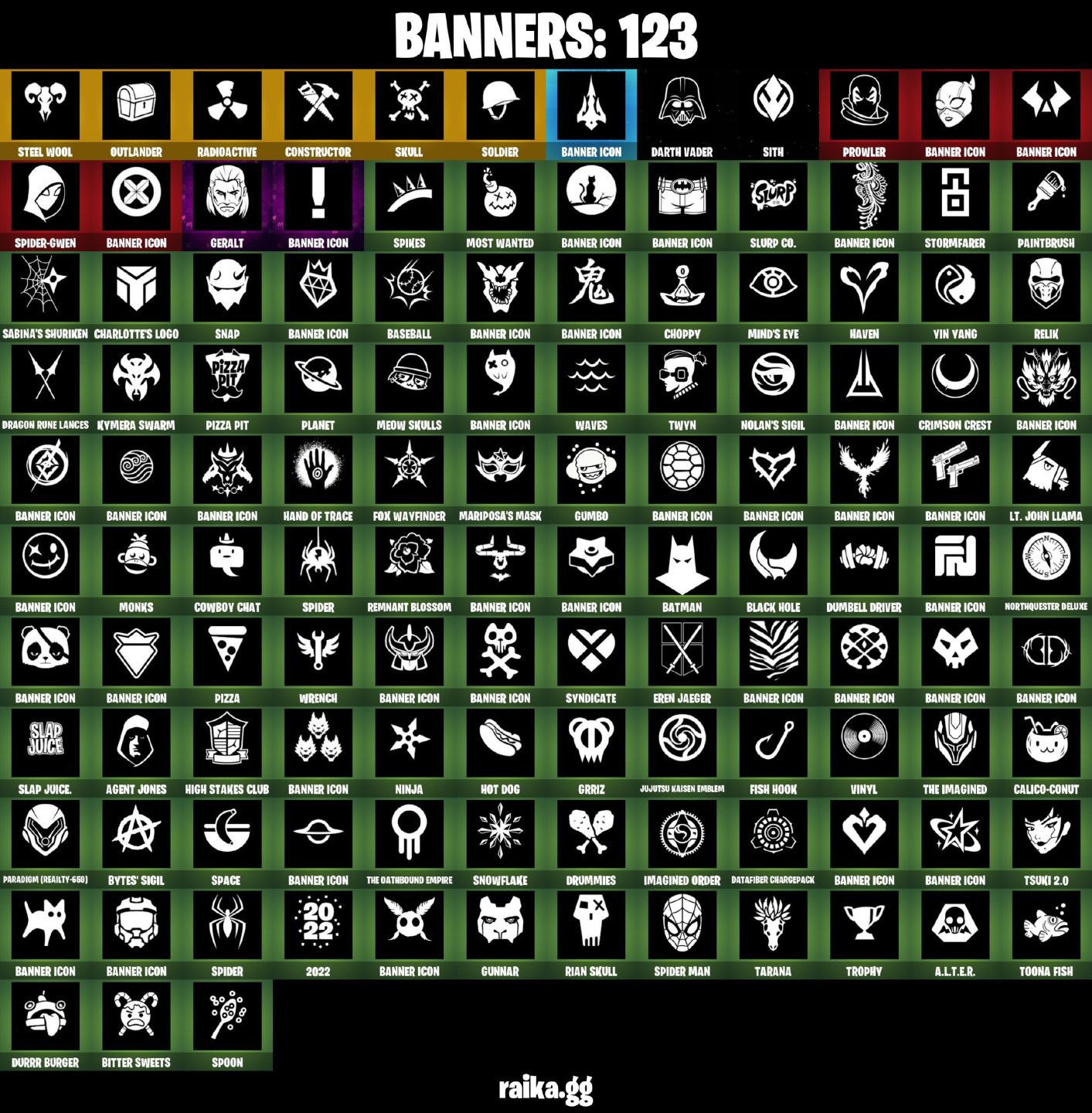 134 skins | OG STW 6400 VBUCKS Livres para uso