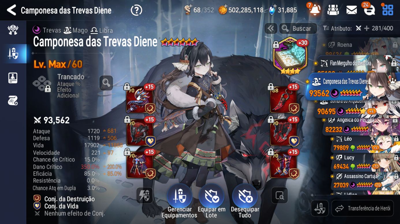 CONTA ENDGAME (LVL MAX) | Extremamente forte para GvG e pronta para PvP