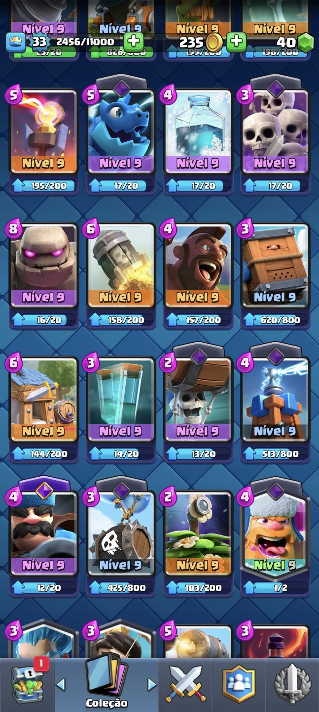 Conta Clash Royale conta rara