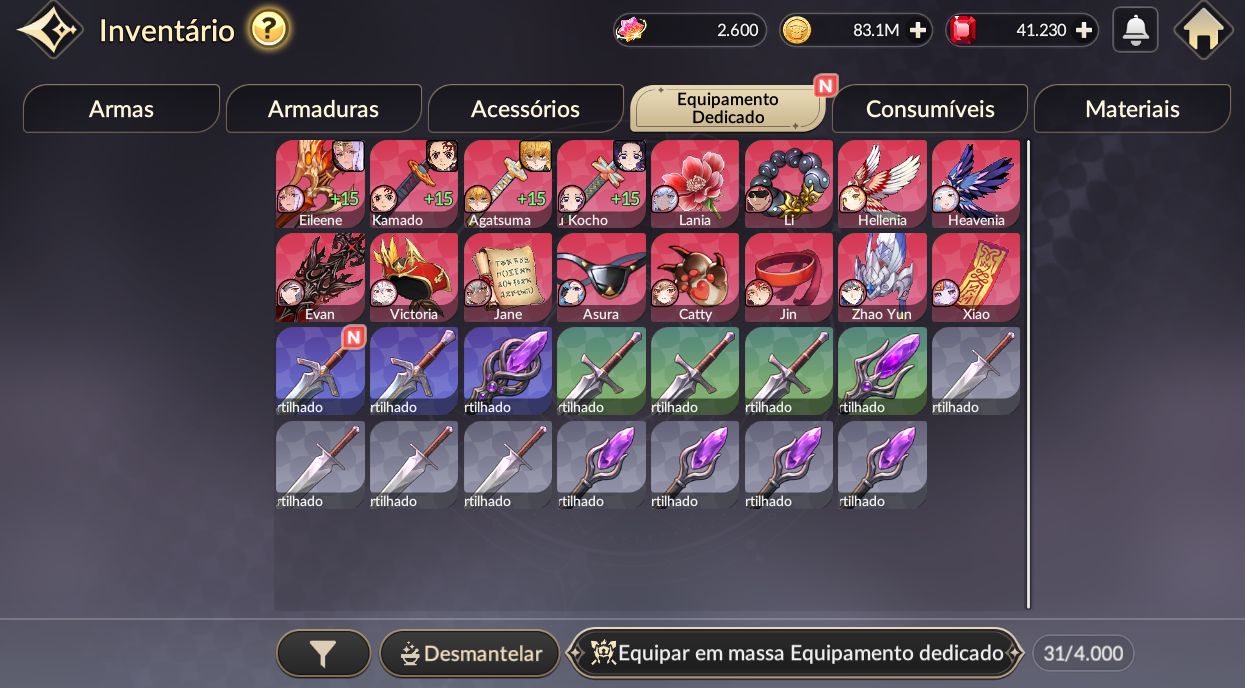 Conta Seven Knight REBIRTH 40.000 Rubis | Server NA + Collab T6