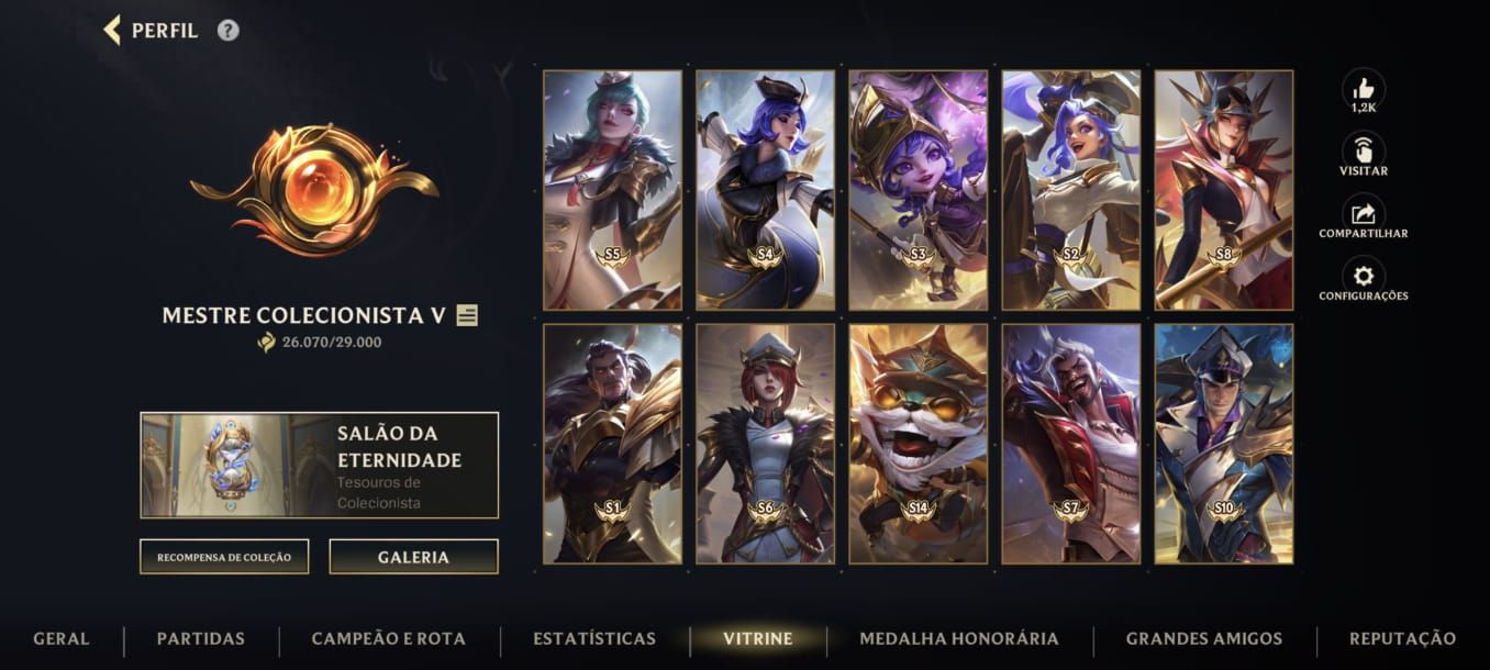 Conta platina bom mmr e vinculada conta wild rift no Mestre cheio de coisa tbm.