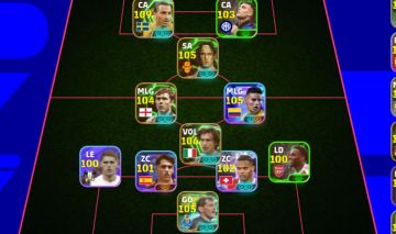 Conta de efootball, Zlatan Ibrahimovi 109, Pirlo 106