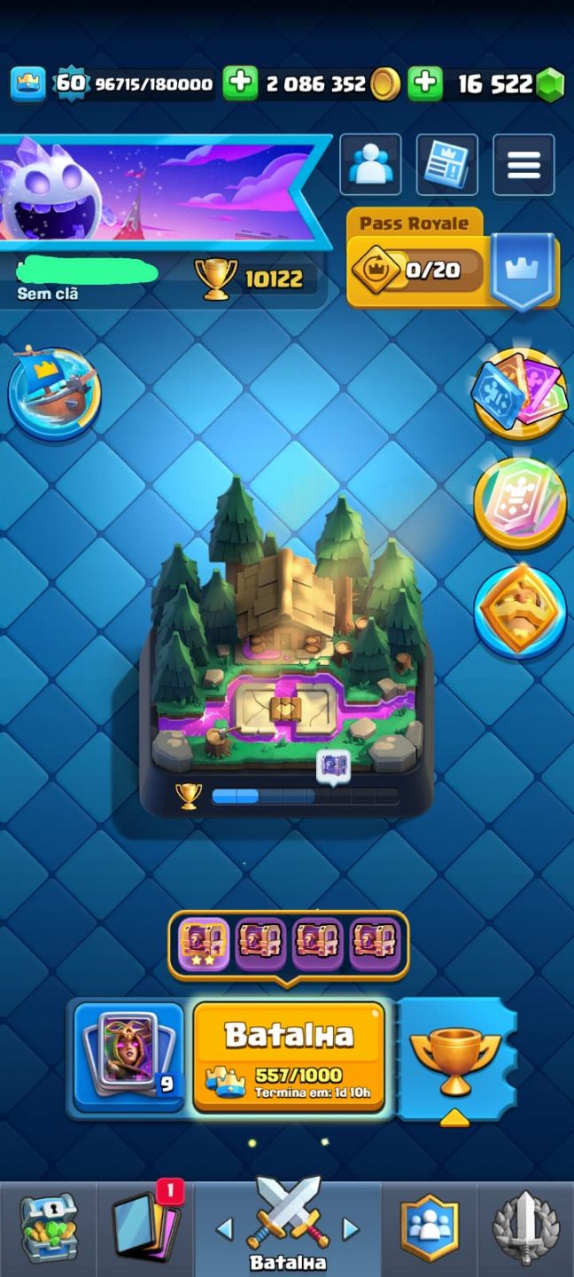 CHANCE ÚNICA! Conta Clash of royale nivel 15 e Clash of Clans CV 14
