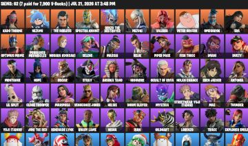 CONTA FORTNITE ABSURDA COM 62 SKINS/ 61 PICARETAS