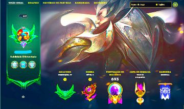 DEUS-REI DARIUS SKIN LENDÁRIA + [ CONTA ESMERALDA COM 70 PDLS ] + [ TROCA NICK ]