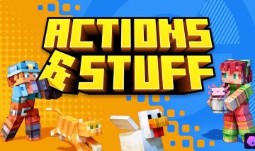 ACTION & STUFF MINECRAFT | TEXTURA ANIMADA + VISUAL INCRÍVEL | LINK DIGITAL