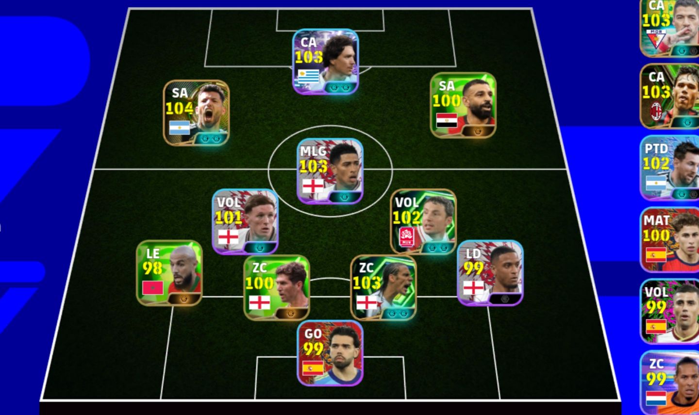 CONTA EFOTBALL COM HARRY KANE 105, AGUERO 104 BLITZ CULLER E MUITO MAIS