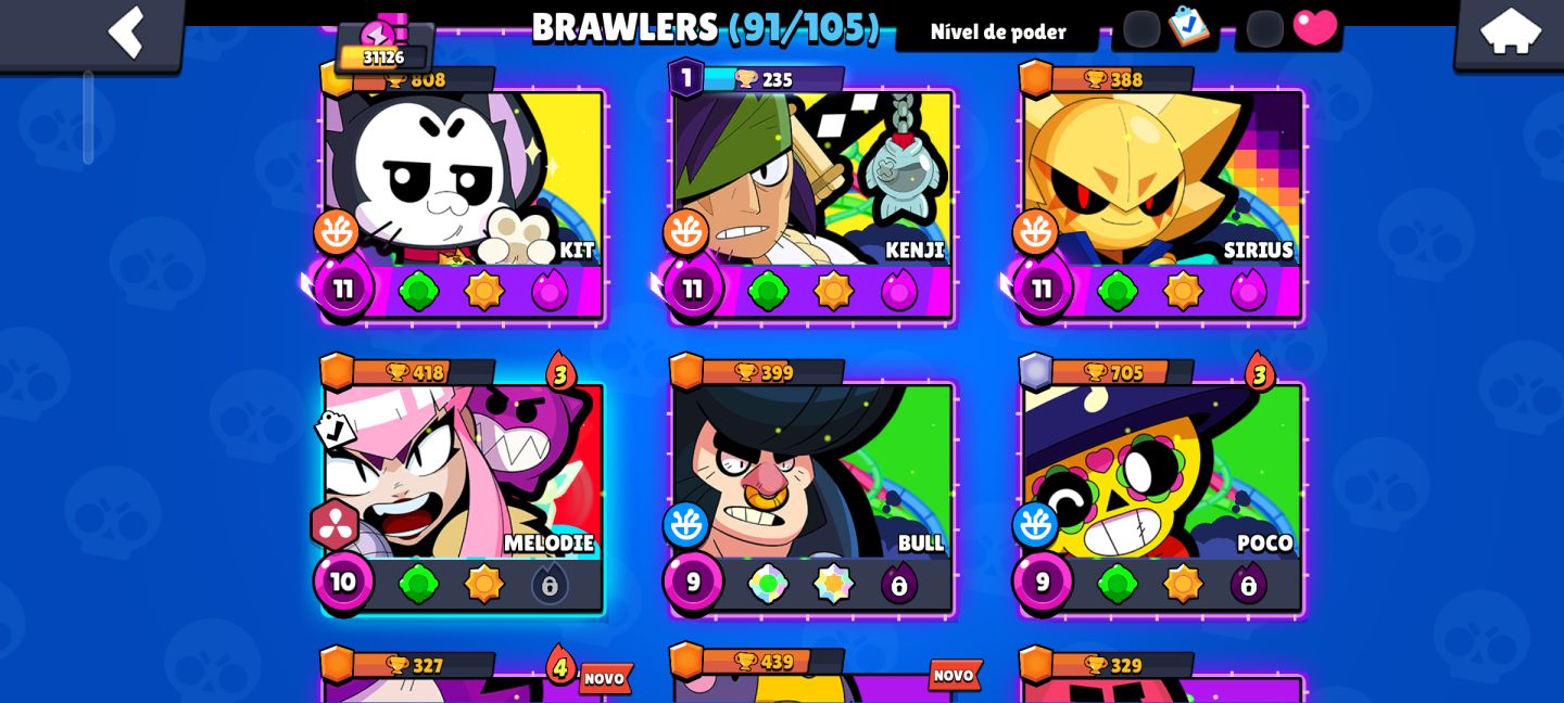 [Megaaaaa conta de BS] Continha super braba de Brawl Stars!!