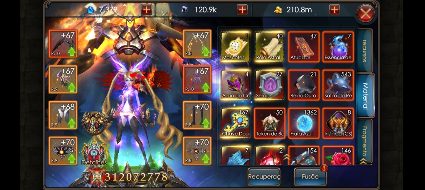 CONTA LEGACY OF DISCORD: Furious wings UPADA VIP8 E VIP7