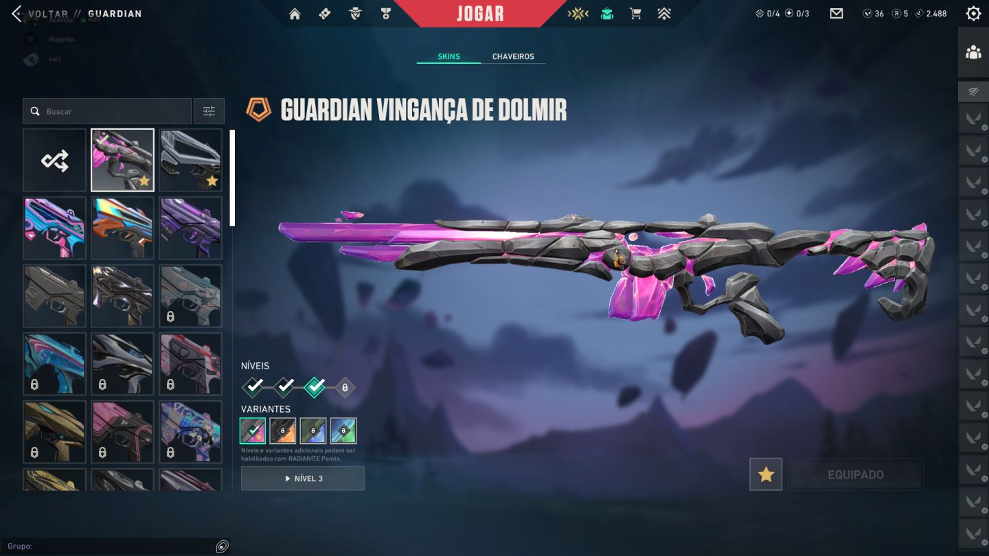 CONTA VALORANT COM TODAS SKINS FULL ACESSO 4K GASTOS