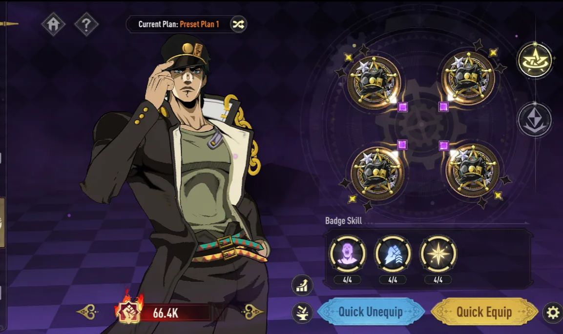 JOJO: GS CONTA FULL END GAME - JOTARO, GIORNO, DIAVOLO, F.F ETC
