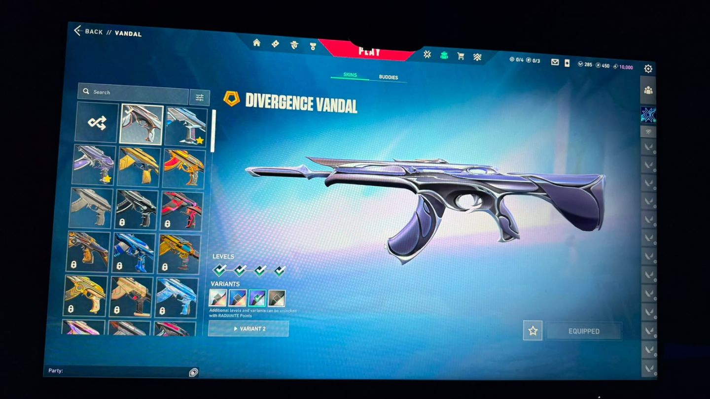 CONTA VALORANT À VENDA SKINS RARAS