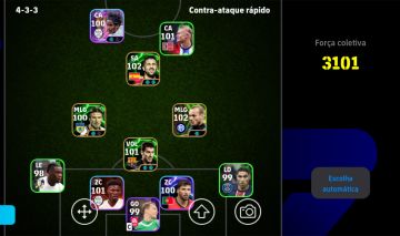 CONTA EFOOTBALL COM 3101 DE FORÇA! CONTA EXCELENTE.