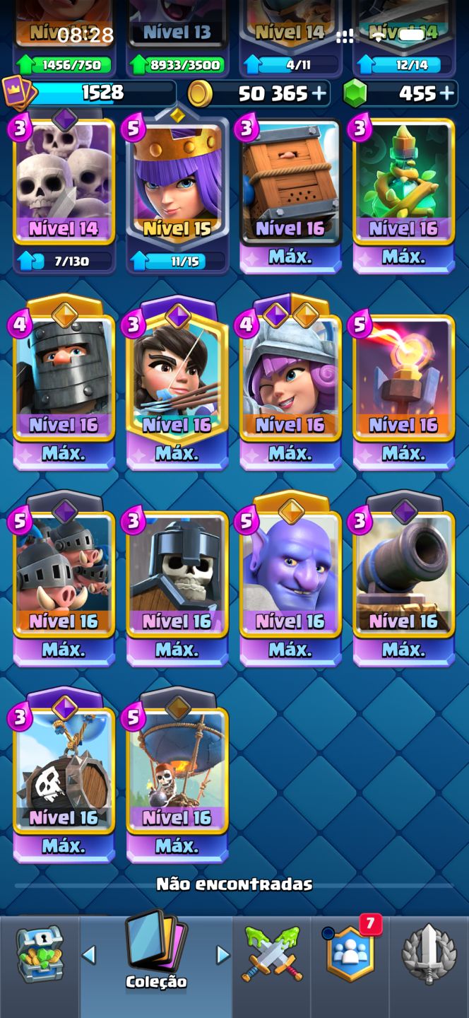 CONTA CLASH ROYALE FORTE / COMPLETA