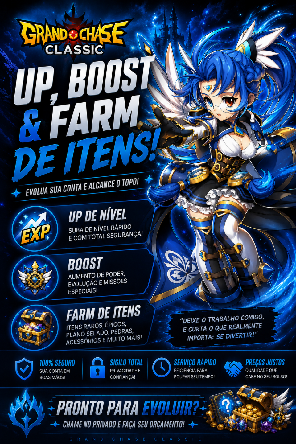 Grand Chase Classic - Boost, up & Farms