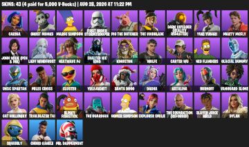 CONTA FORTNITE BOA | 43 SKINS | JOHN WICK | OS SIMPSONS | 102 PICARETAS | OG