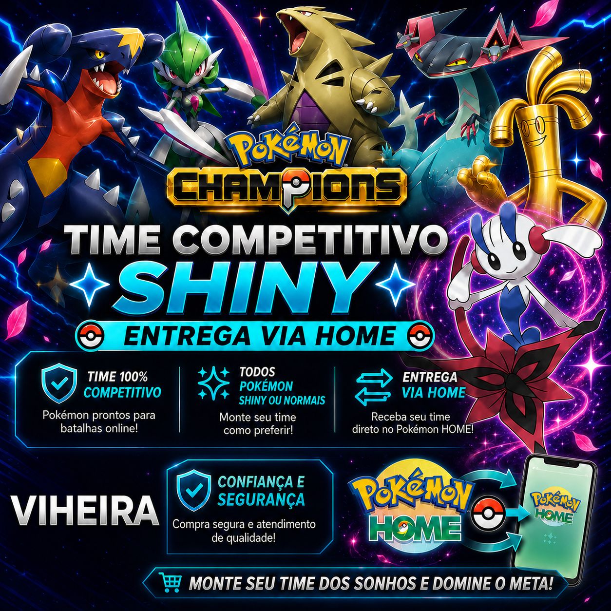 POKÉMON CHAMPIONS: TODOS OS NOVOS DA M-C POKÉMON SHINY| FLOETTE ETERNAL| BRINDES