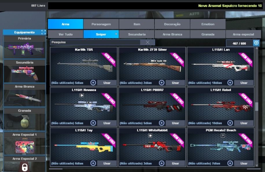 CONTA POINT BLANK GENERAL DE DIVISÃO