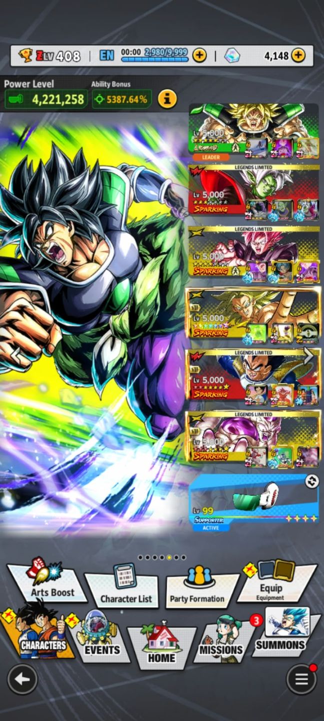 CONTA DRAGON BALL LEGENDS COM VÁRIOS LFS E ULTRAS - ENTREGA IMEDIATA