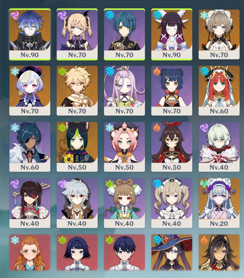 Conta genshin Columbina c1 +aloy