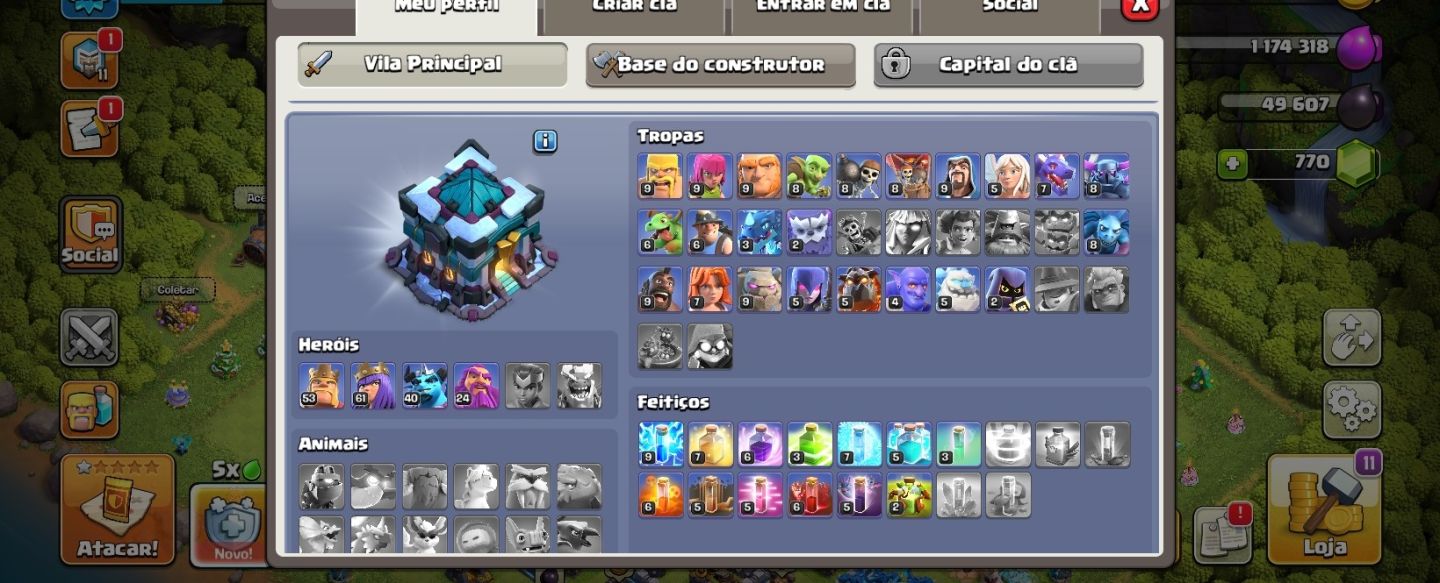 Conta Supercell Clash of clans e Clash royale