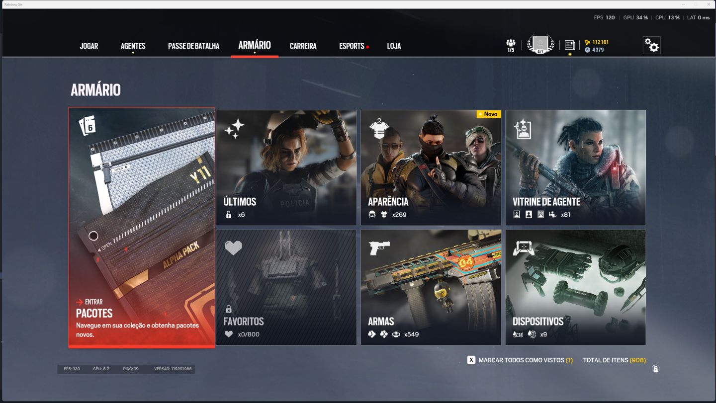 Conta Rainbow six r6 nvl 477 completa 2015