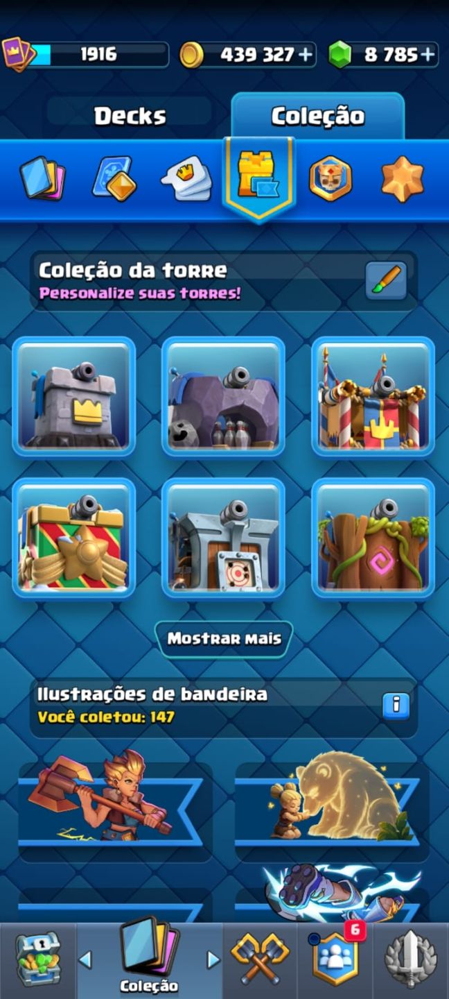 Clash Royale rei nível 16 + 8700 gemas + Full cartas + Evoluções + Heróis e mt++