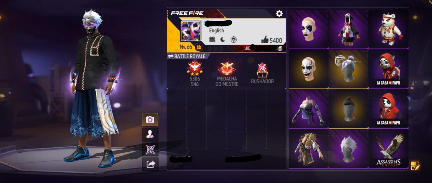 Conta free fire com punho e skins raras PROMOÇÃO