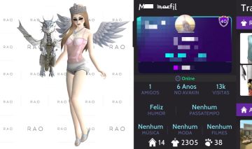 CONTA AVAKIN LIFE NV 40 | 6 ANOS | +12 PARES ASAS LUXO | DRAGÃO | +2.3K ROUPAS