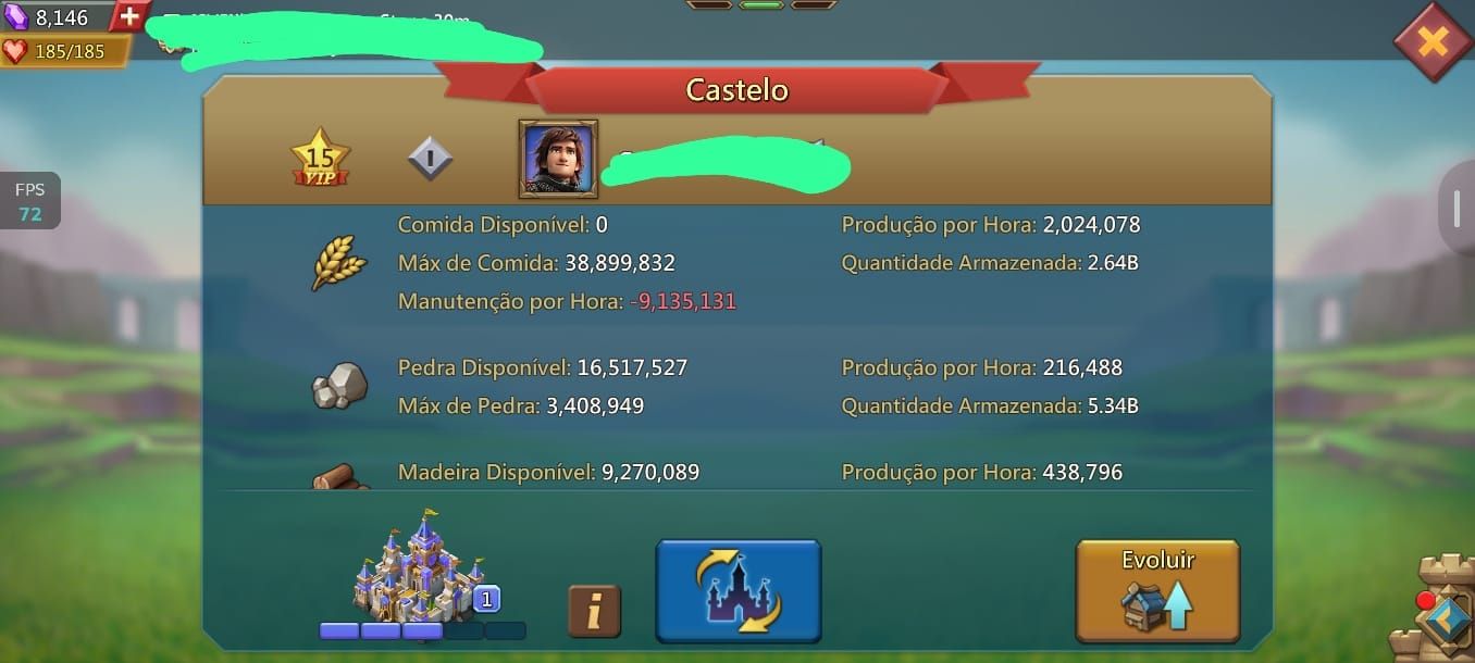 Conta Lords Mobile 1Bi de poder bem evoluída.