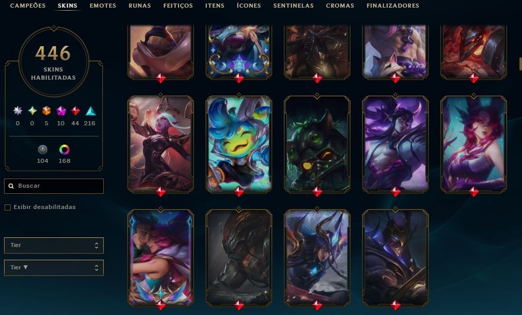 Conta LOL/Valorant Season 5, Skins de Prestigio e Gacha, Diamante
