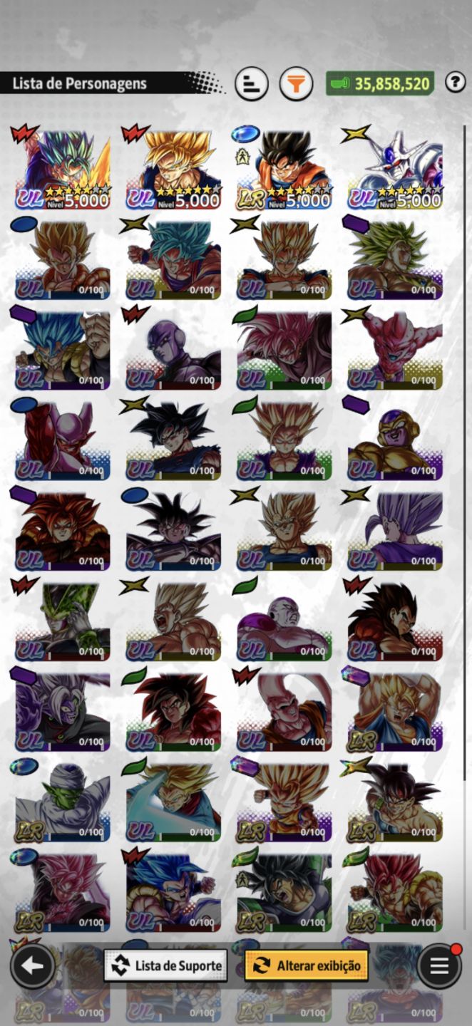 Dragon Ball Legends | Cooler ULTRA + Vegito ULTRA + Goku ULTRA + Goku LR