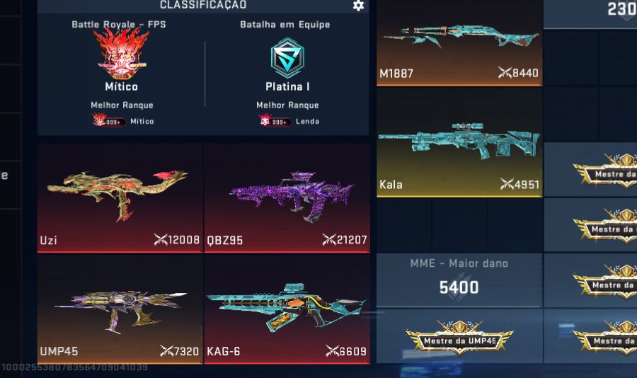 Conta blood strike com 3 facas 3 eternas e vários personagens, olhe a descrição