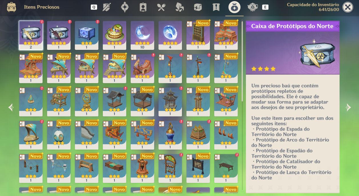 AR 52 LEYNEY + BIS / KAZUHA + CLORINDE + 5 PERSONAGENS 5 ESTRELA