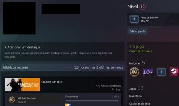 Steam 7 anos focada para CS2