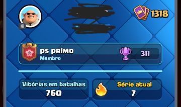 CONTA DE CLASH ROYALE NA ARENA 22