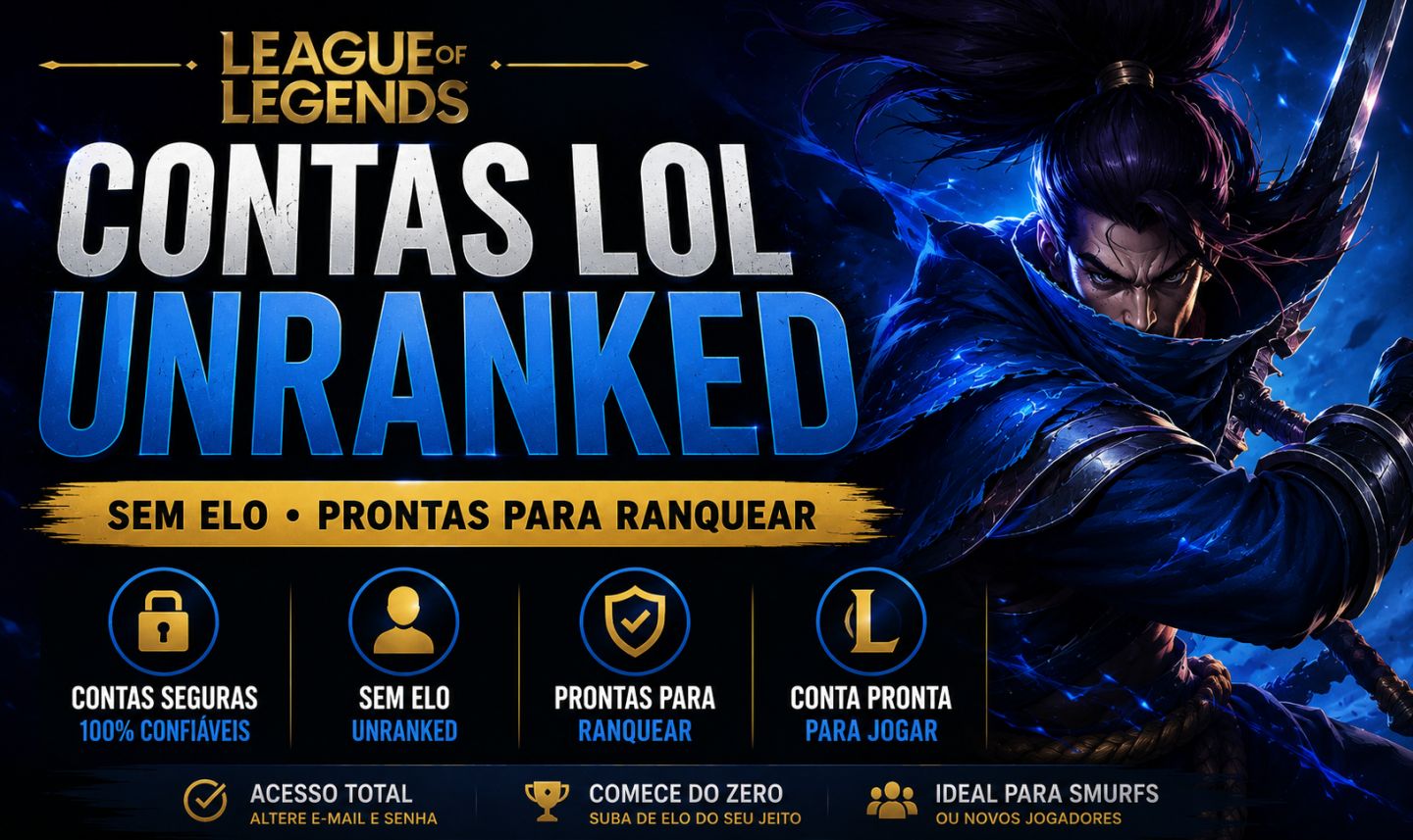 Contas League of Legends | Nivel 30 | Unraked | 50 a 60k EA