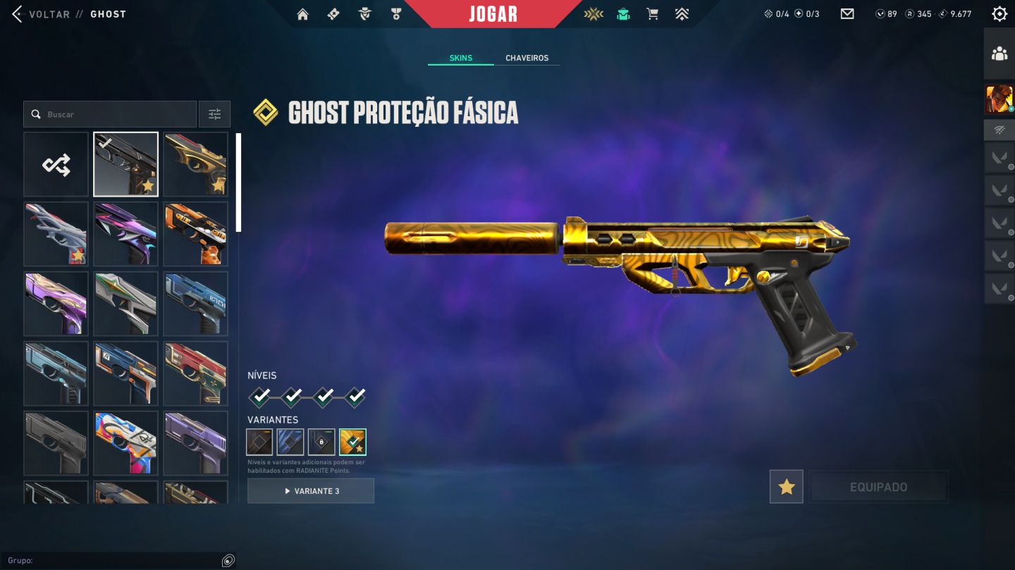 Conta Valorant | 3 Skins do champions +192 SKINS | Dima3 | Lvl338 | 4K investido