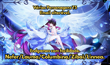 Conta Late Game com personagens do meta e + de 30 Personagens T5